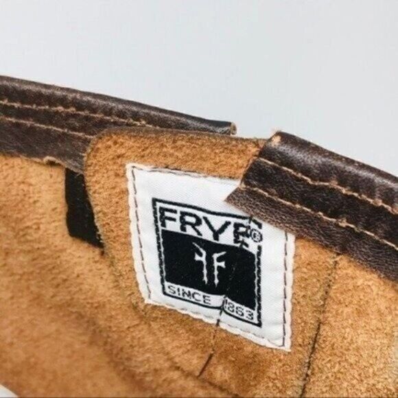 Frye veronica tall Leather riding boots 5.5B stone wash brown BoxÑ - Picture 5 of 7